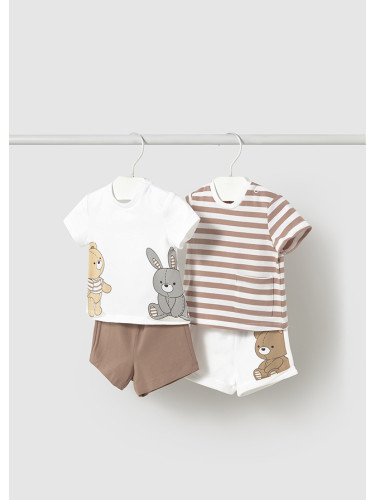 Бебешки комплект от четири части в бежов цвят Mayoral