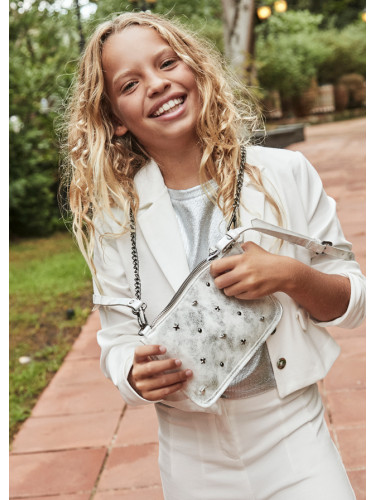 Детска малка чанта в сребрист цвят Mayoral