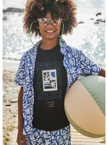 Детска блуза с къс ръкав в черен цвят Mayoral