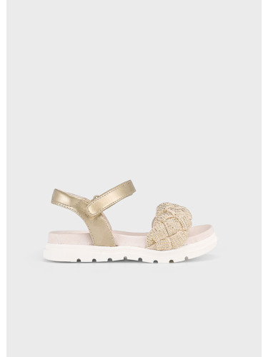 Бляскави сандали в цвят злато Mayoral