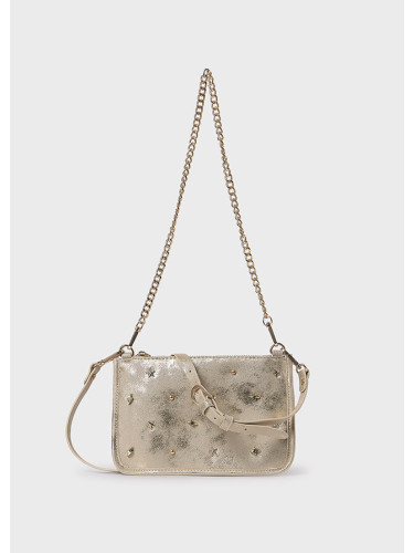 Малка детска чанта в златист цвят с капси Mayoral