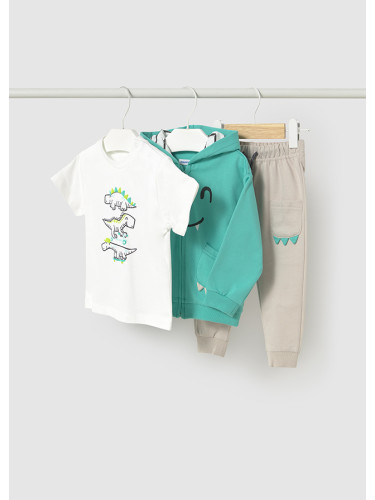 Детски комплект в цвят мента с динозавър Mayoral