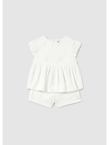 Детски комплект от две части в бял цвят Mayoral