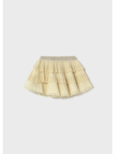 Бебешка плисирана тюлена пола в златист цвят Mayoral