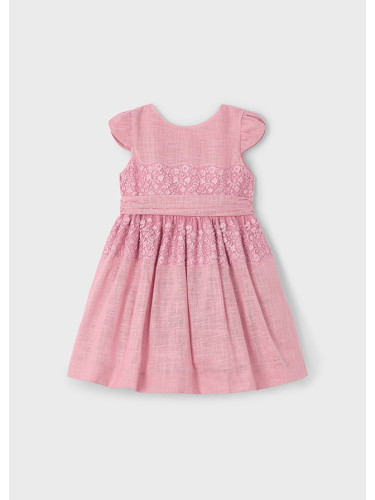 Детска официална рокля в розов цвят Mayoral