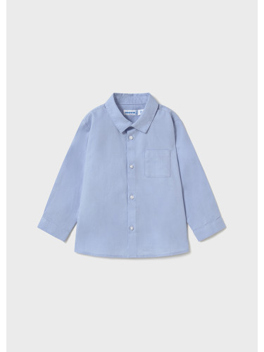 Изчистена детска риза с джоб в син цвят Mayoral