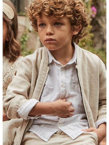 Детска ленена риза на райе Mayoral