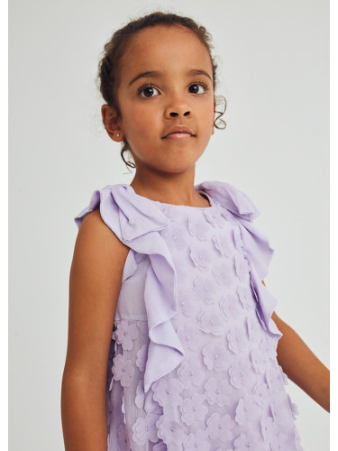 Рокля с 3D цветя в лилав цвят Abel& Lula