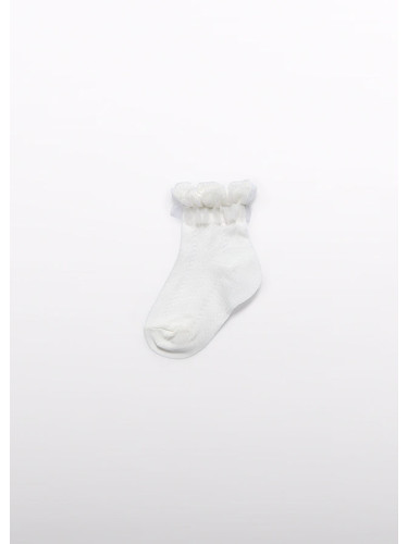 Бебешки официални чорапи в бял цвят Abel and Lula