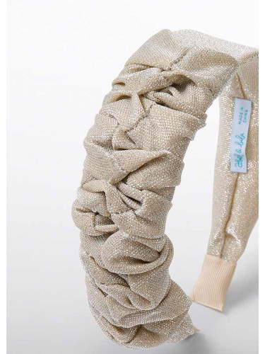 Детска диадема с блясък в златист цвят Abel& Lula