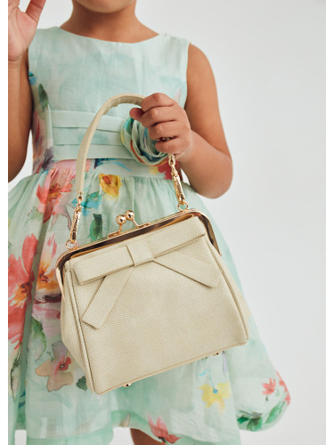 Детска елегантна чанта в цвят шампанско Abel&Lula