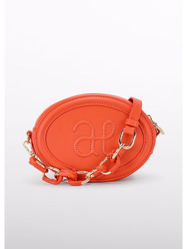 Малка детска чанта с овална форма оранжев цвят Abel&Lula