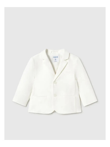 Детско ленено сако в бял цвят Mayoral