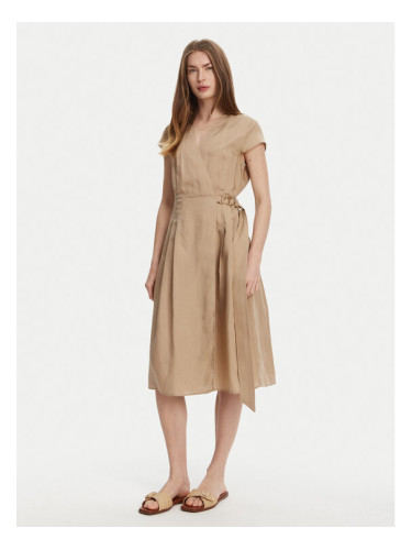 TWINSET Лятна рокля 251TT2072 Бежов Loose Fit