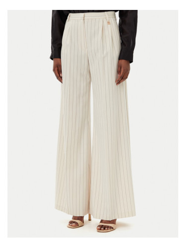 Fracomina Панталони тип палацо FR25SV3002W761D4 Бежов Wide Leg