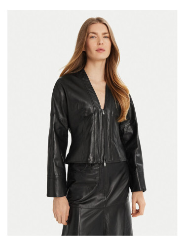 Marella Кожено яке Daily 2513441041 Черен Regular Fit