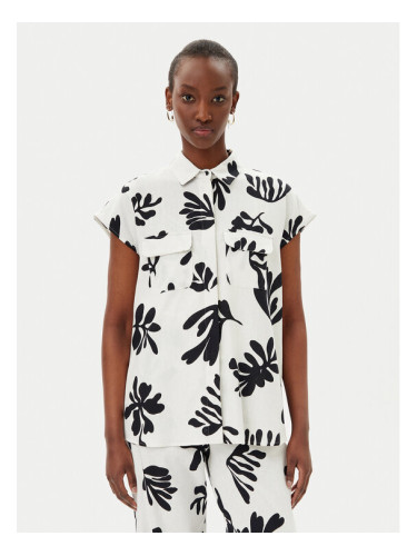 Marella Риза Addotto 2513111142200 Бял Regular Fit