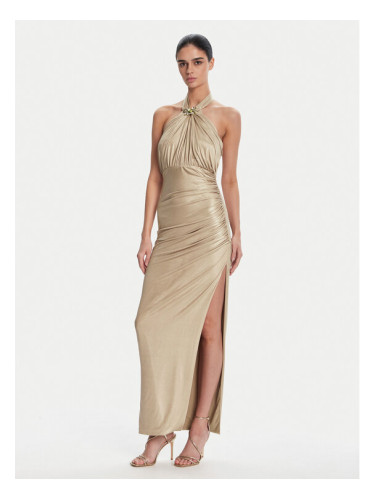 Fracomina Официална рокля FQ25SD3002W798T4 Златист Slim Fit