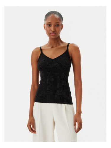 Fracomina топ FR25ST4006K410J9 Черен Slim Fit