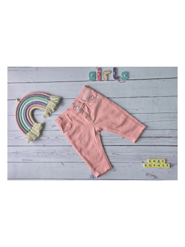 Леки бебешки дънки за момиче Pink Smile