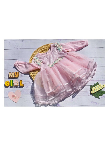 Официална бебешка рокля Flowers