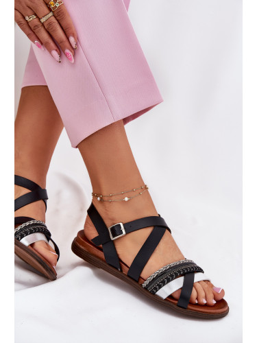 Дамски Плоски Сандали С Ленти Sergio Leone