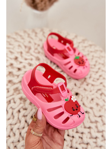 Детски сандали с велкро плодове 83615 Ipanema Summer XIV Розово-Червени
