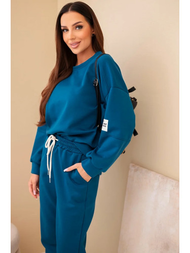 Kesi Włoski Set sweatshirt + pants buttery fabric nautical