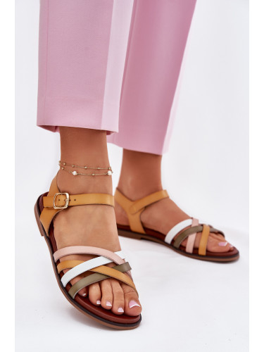 SERGIO LEONE Дамски сандали с преплитащи се ленти