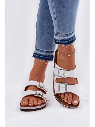 Дамски Сандали С Катарами Бели Inblu