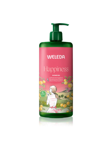 Weleda Happiness освежаващ душ гел Grapefruit, Tangerine and Lime 750 мл.
