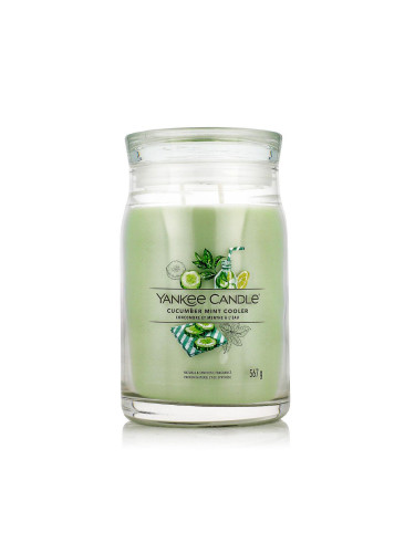 Yankee Candle Signature Cucumber Mint Cooler Ароматна свещ 567 g