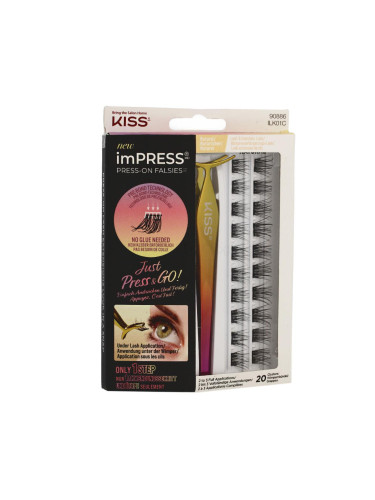Kiss imPRESS Press-on Falsies Natural Изкуствени мигли за жени Комплект