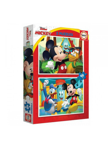 Пъзел Educa Mickey Mouse Fun House 2 x 48