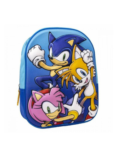 3D училищна чанта Sonic 25 x 31 x 9 cm