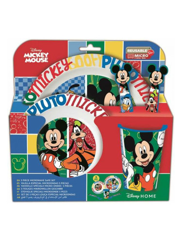 Детски комплект съдове Mickey Mouse Mickey Has Fun 5 Части
