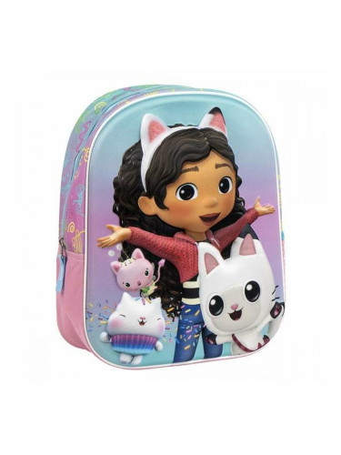 3D училищна чанта Gabby's Dollhouse Розов 25,0 x 31,0 x 10,0 cm