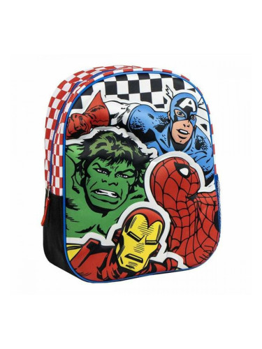 3D училищна чанта The Avengers Черен 25,0 x 31,0 x 10,0 cm