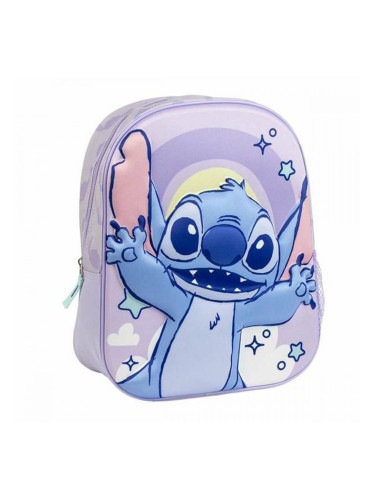 3D училищна чанта Stitch Люляк 25,0 x 31,0 x 10,0 cm