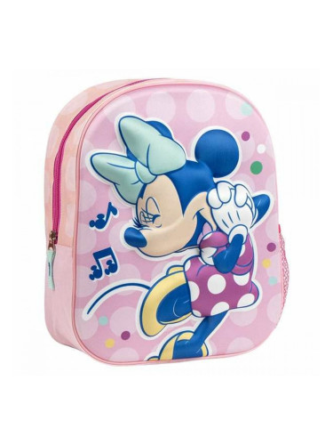 3D училищна чанта Minnie Mouse Розов 25,0 x 31,0 x 10,0 cm