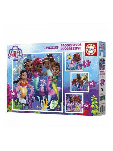 Комплект от 4 Пъзела Educa Ariel