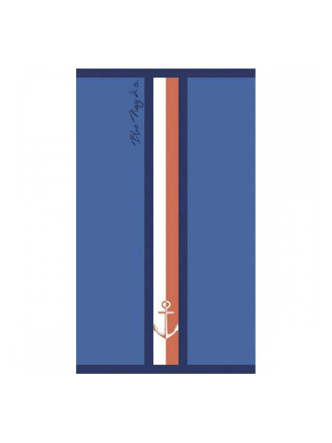 Хавлия за плаж Secaneta Portals Морско син 90 x 165 cm Jacquard