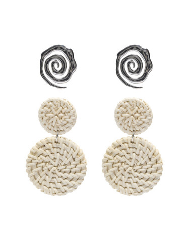 ONLY Обици 15340107 Сребрист