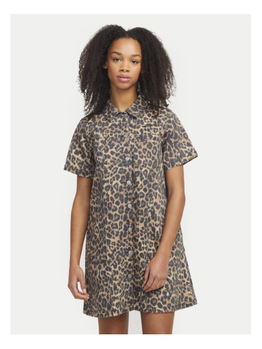 JJXX Рокля тип риза Sarah 12280375 Кафяв Standard Fit