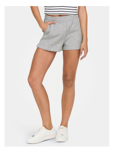 ONLY Спортни шорти Sweat 15245800 Сив Regular Fit