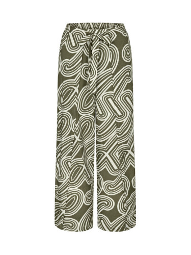 Triumph Текстилни панталони Beach MyWear 10222189 Зелен Wide Leg