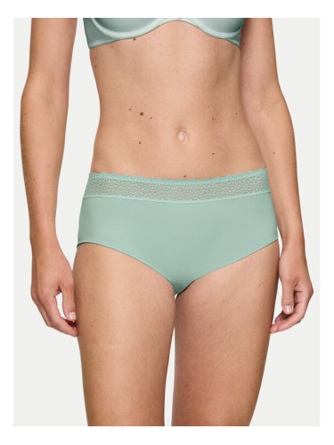 Triumph Класически дамски бикини Feel Of Modal 10214399 Зелен