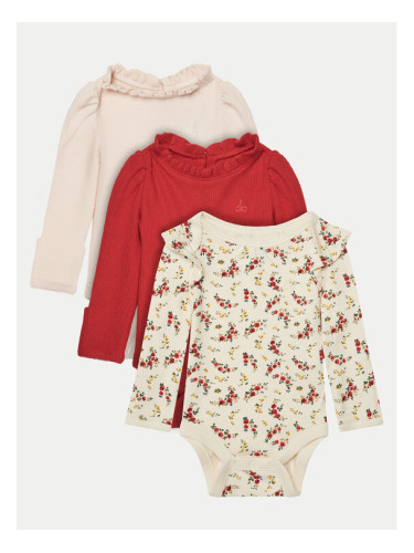 Gap Комплект 3 чифта боди 600961 Цветен Regular Fit