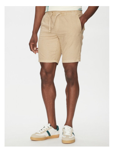 INDICODE Шорти от плат Wamo 70-728 Бежов Slim Fit