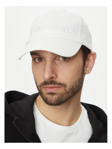 Calvin Klein Шапка с козирка K50K505737 Бял